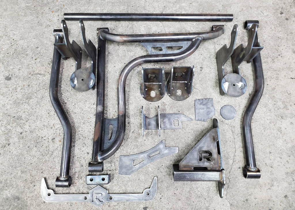 2014-2018 Silverado Sierra Rear Air Bag 3 Link Wishbone Suspension Kit For Regular & Wide Wheels - Reklez Suspension Works