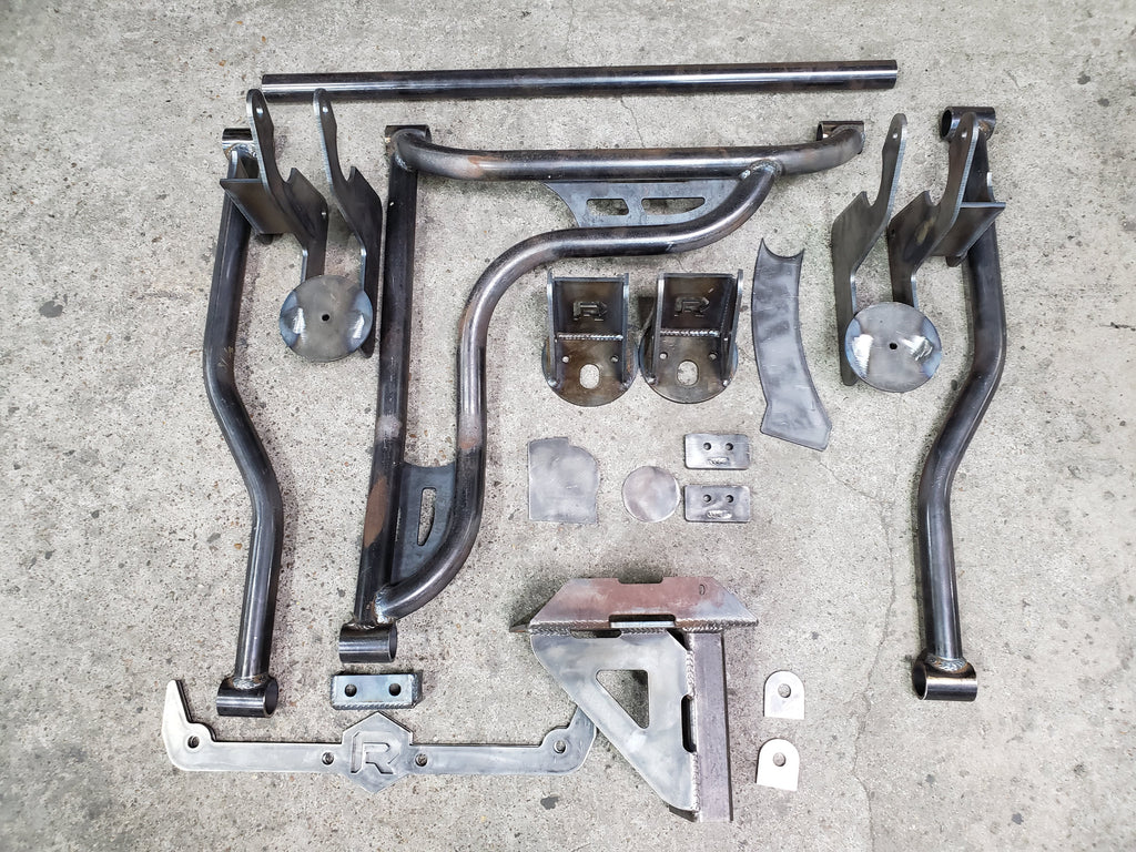 1999-2006 Silverado Sierra Rear Airbag Suspension 3 Link Wishbone Kit Big Lip Billet Wheels - Reklez Suspension Works