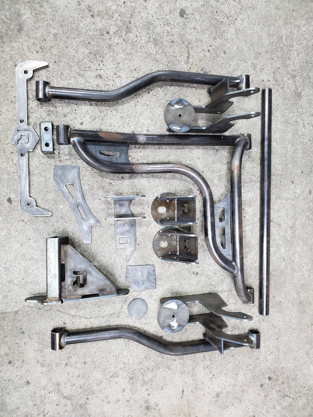 2007-2013 Silverado Sierra Rear Airbag Suspension Kit For Big Lip Billet Wheels 3 Link Wishbone Kit - Reklez Suspension Works