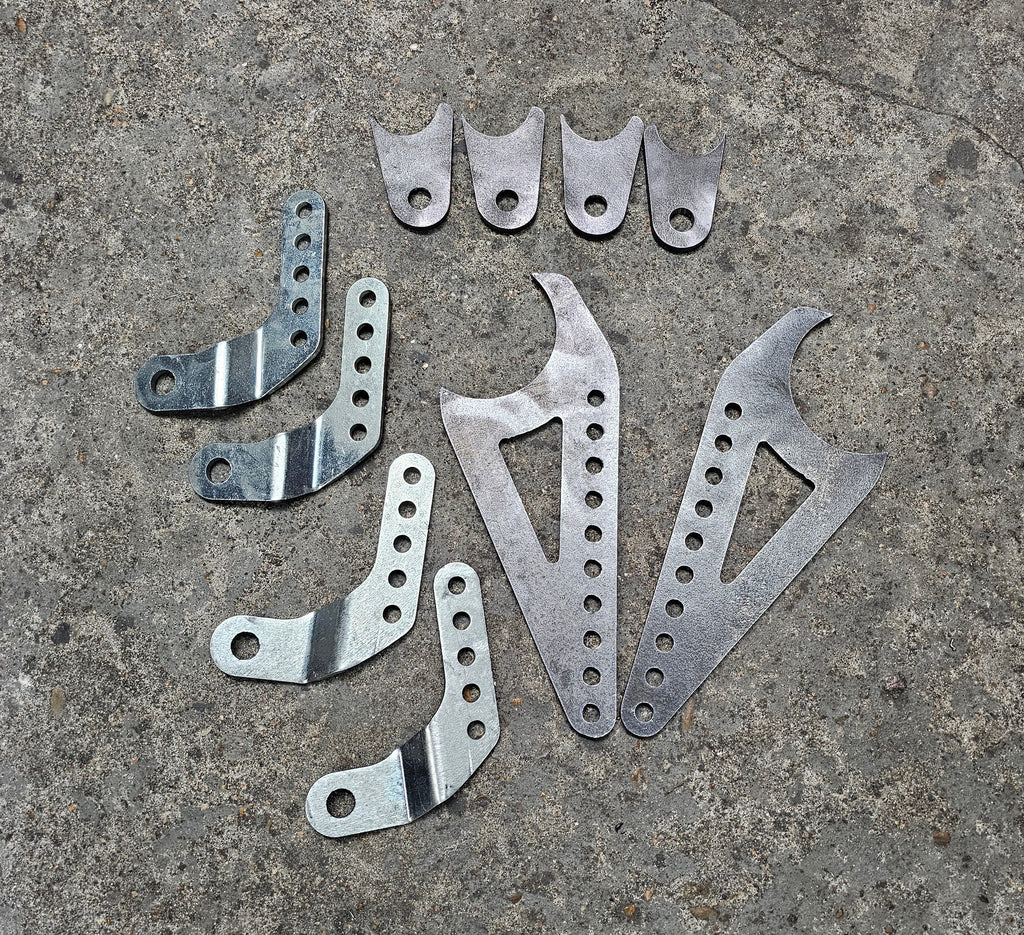2007-2013 Silverado Sierra Reklez Shock Relocation Kit Brackets Only - Reklez Suspension Works