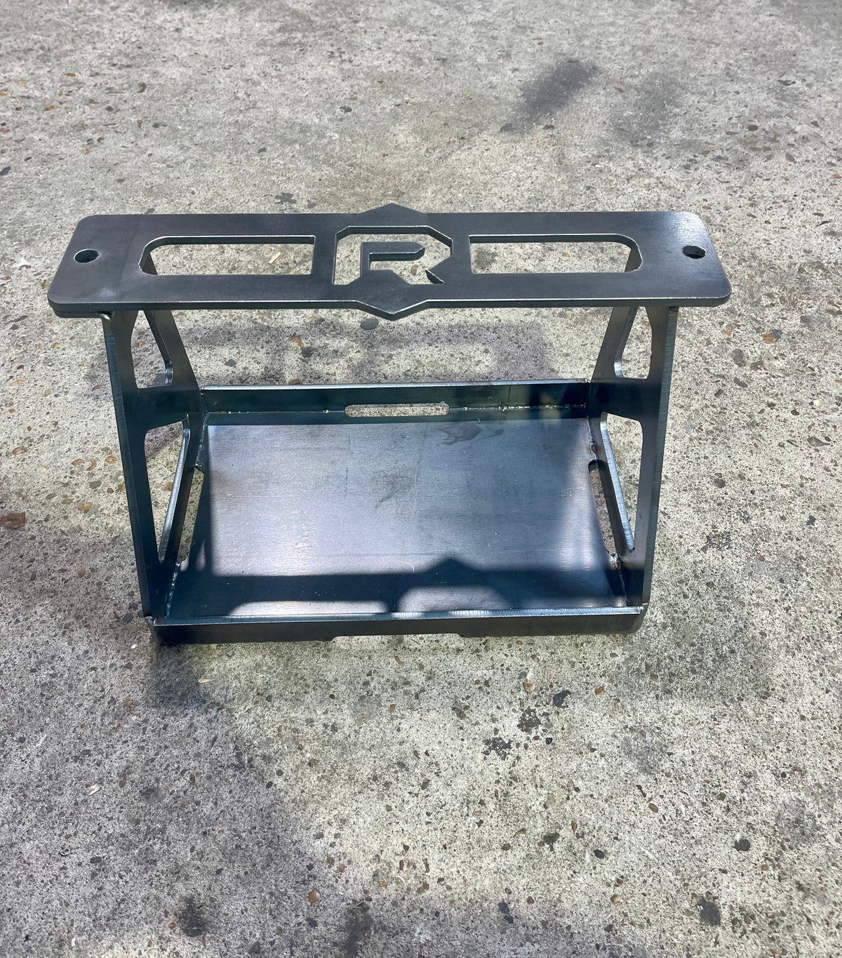 2007-2013 Silverado, Sierra, Battery Bracket With Top Plate For Relocation - Reklez Suspension Works