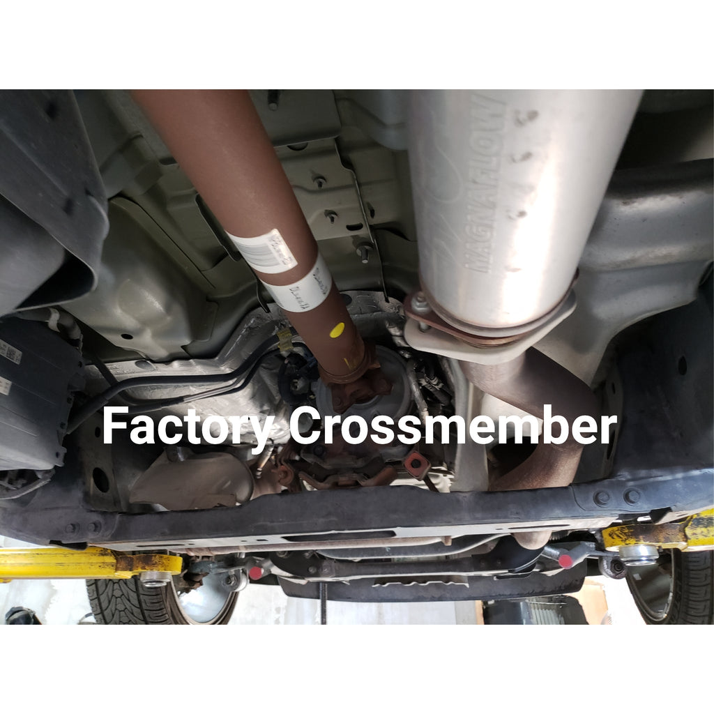 2009-2014 Ford F150 Raised Transmission Crossmember Lowered or Bagged All Cabs - Reklez Suspension Works - view 2