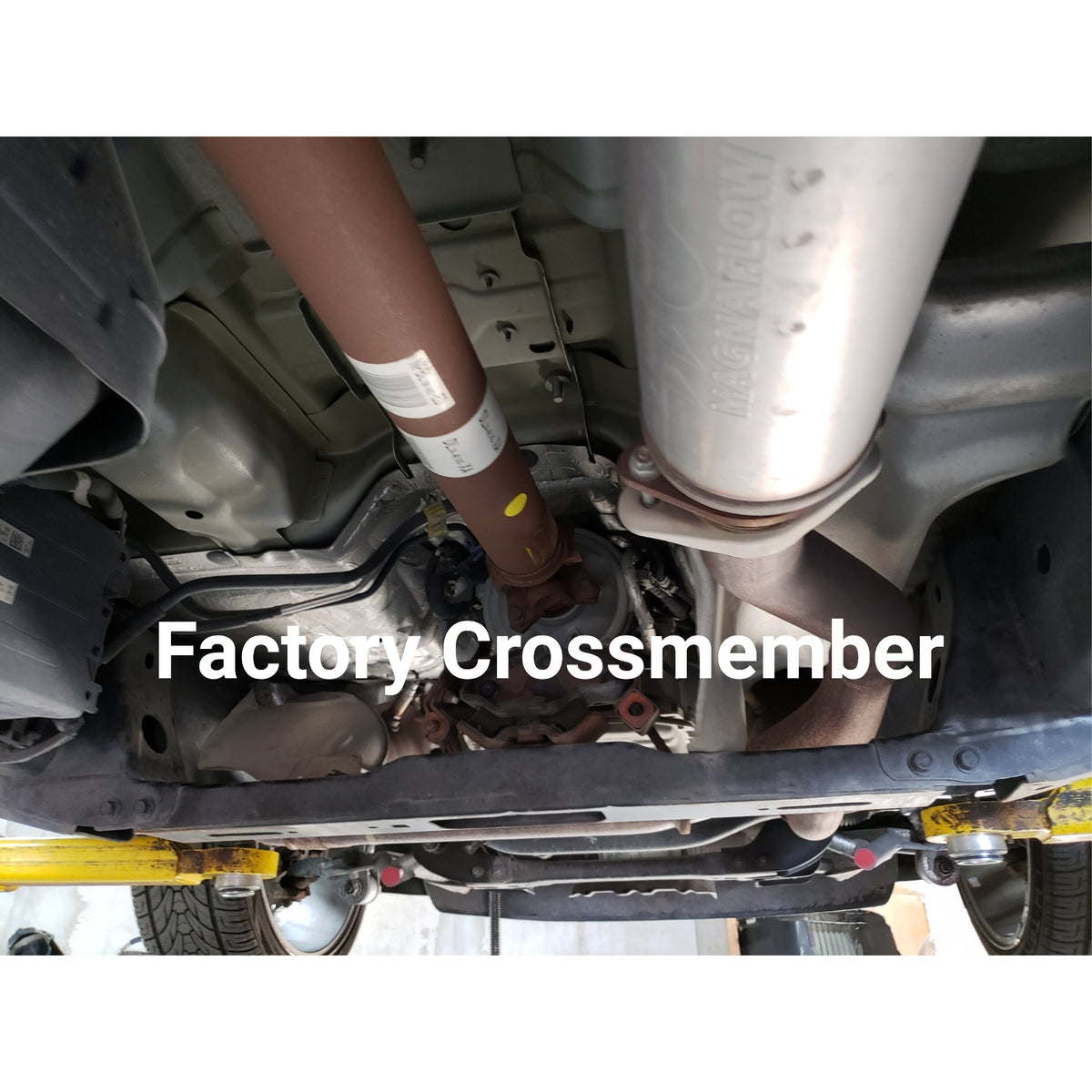 2009-2014 Ford F150 Raised Transmission Crossmember Lowered or Bagged All Cabs - Reklez Suspension Works - view 2