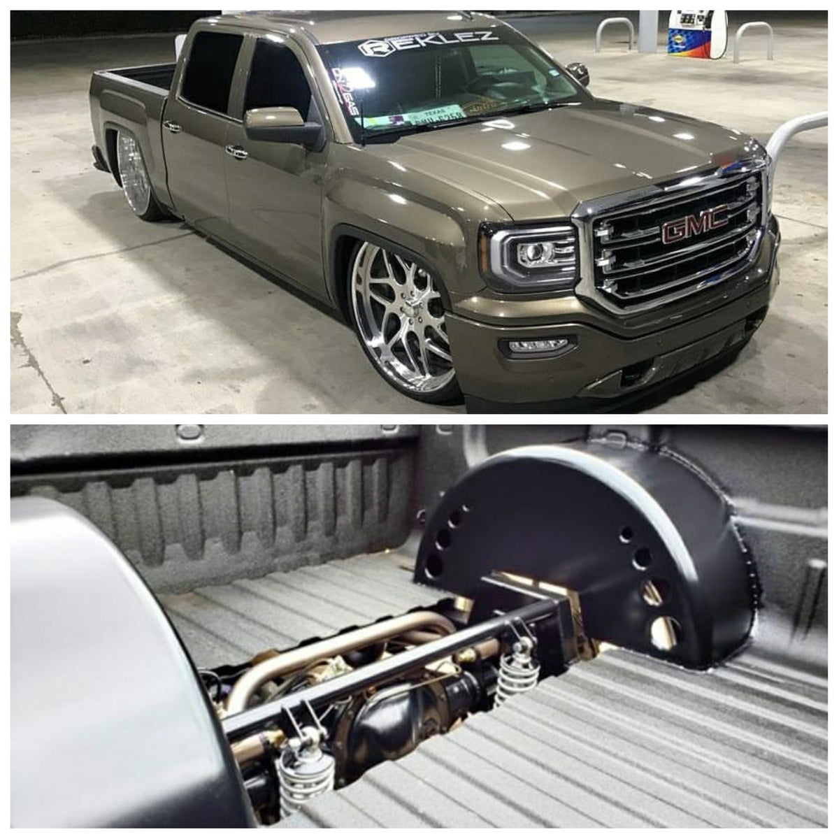 2014-2018 Silverado Sierra Rear Coil Over Conversion Kit 3 Link Wishbone For Billet Wheels - Reklez Suspension Works