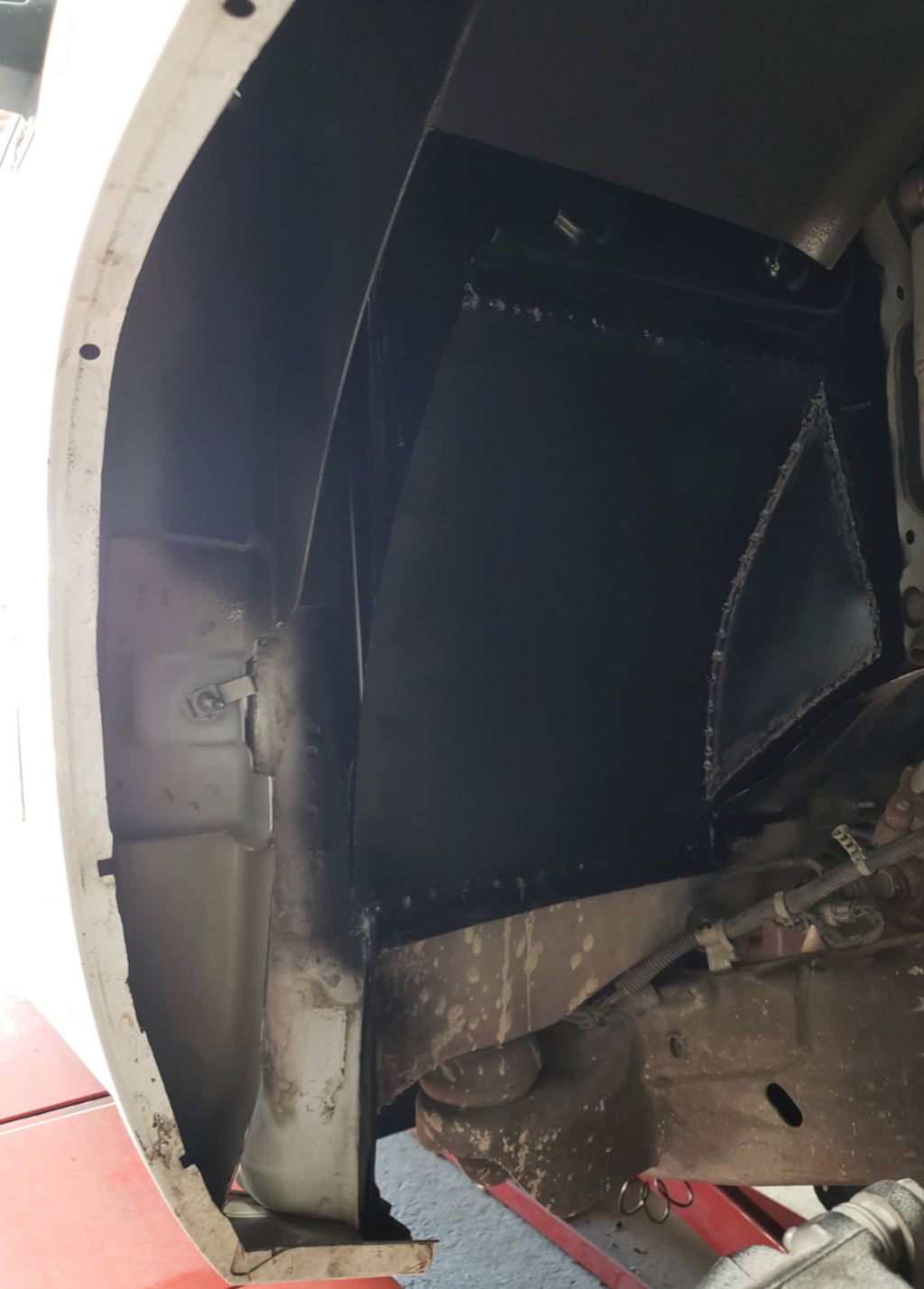 2014-2018 Silverado Sierra Firewall Shrouds Bagged or Dropped - Reklez Suspension Works - view 2