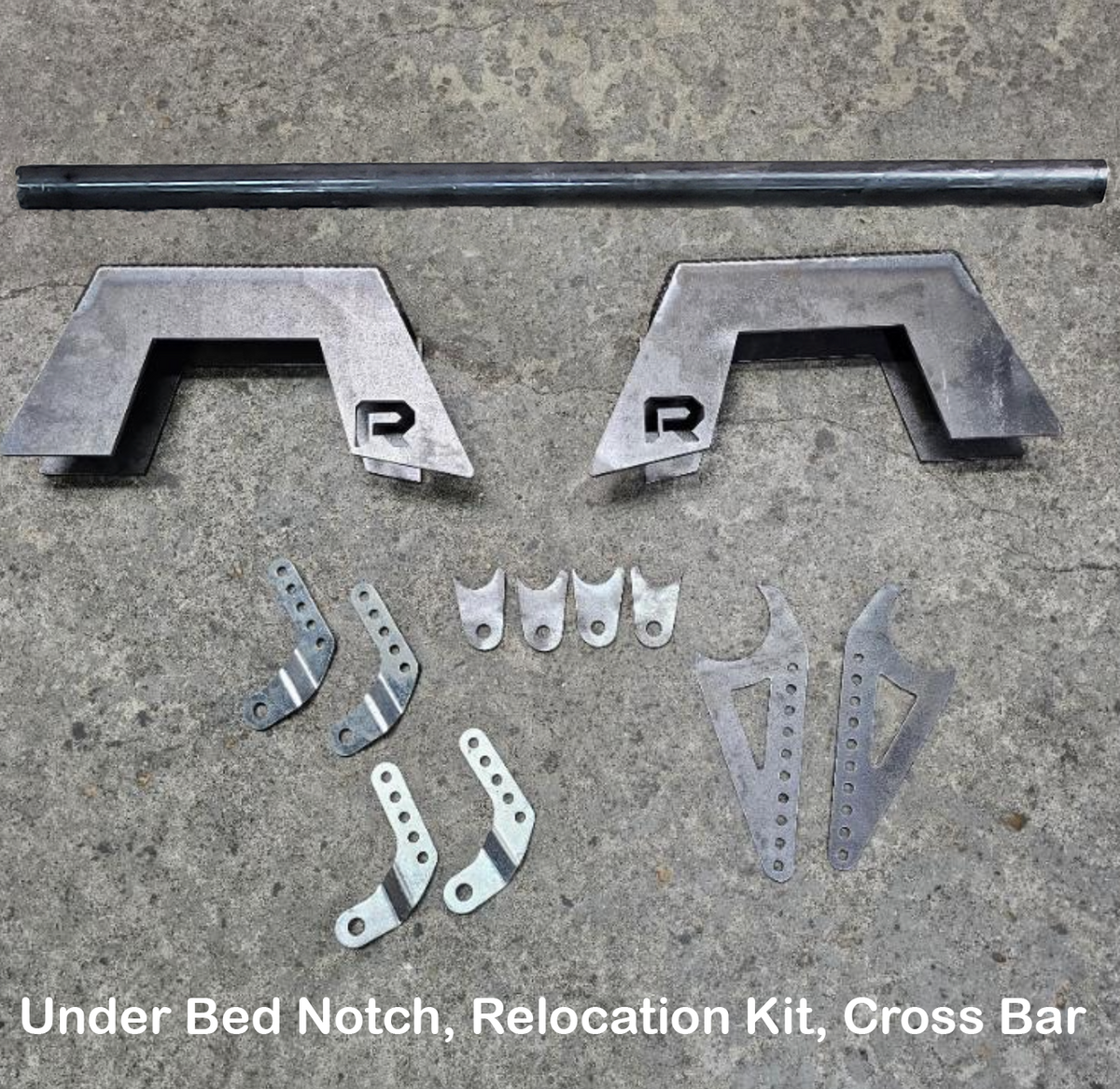 1988-1998 Silverado Sierra Under Bed Notch Crossbar & Shock Relocation Kit - Reklez Suspension Works