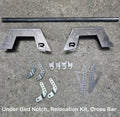 1999-2006 Silverado Shock Relocation Under Bed Notch with 1 Crossbar - Reklez Suspension Works