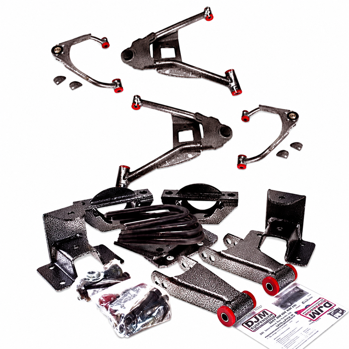 2015-2018 Silverado/Sierra Complete 3 inch Front / 5 inch Rear Lowering Kit (Shocks Included) — DJM Suspension DJM2515-3/5