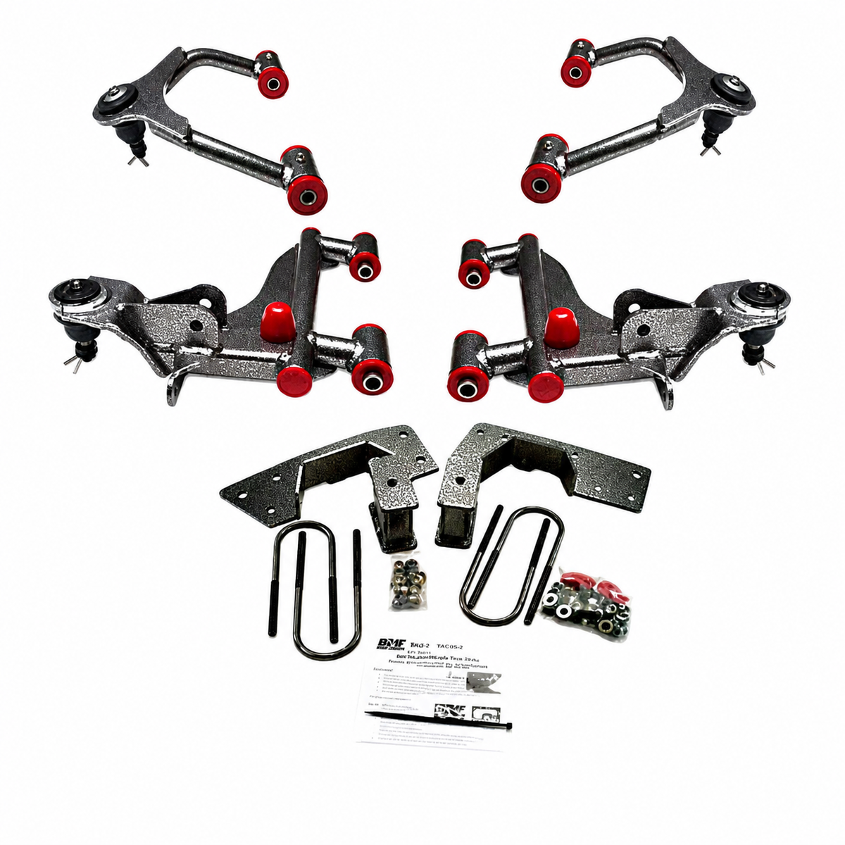 2005-2014 Toyota Tacoma 3 Inch Front 3 Inch Rear Complete Lowering Kit Shocks Included — DJM Suspension DJM2816-3/3