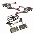 2007-2015 Chevy Silverado 2 inch Front / 3 inch Rear Complete Lowering Kit (Cast Iron Steering Knuckle) (Shocks Included) — DJM Suspension DJM2507-2/3