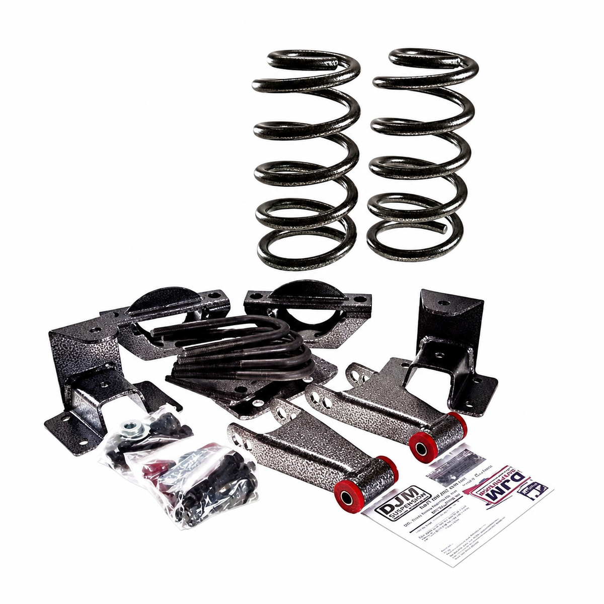 2007-2015 Chevy/GMC Silverado/Sierra 2inch front/ 4 inch rear Lowering Kit (Shocks Included) — DJM Suspension DJM2510-2/4