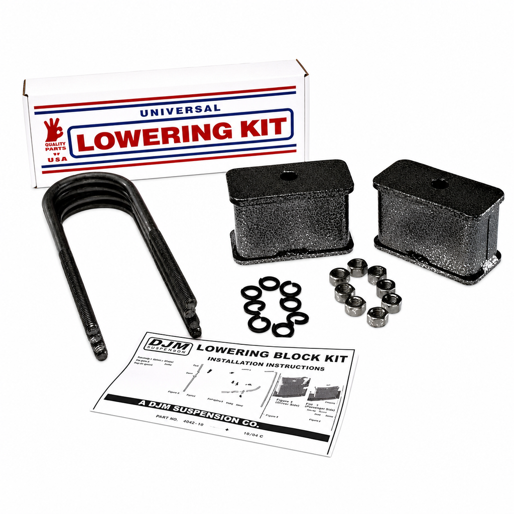 2004-2014 Chevy/GMC Colorado/Canyon 3 inch Steel Lowering Block Kit — DJM Suspension SB2400-3