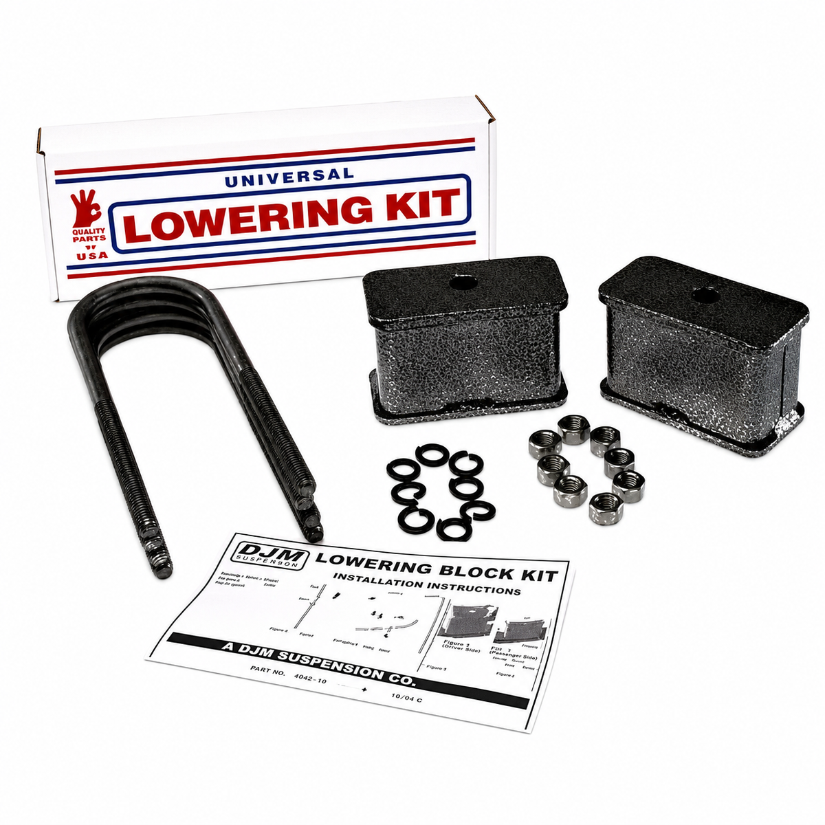 2004-2014 Chevy/GMC Colorado/Canyon 3 inch Steel Lowering Block Kit — DJM Suspension SB2400-3