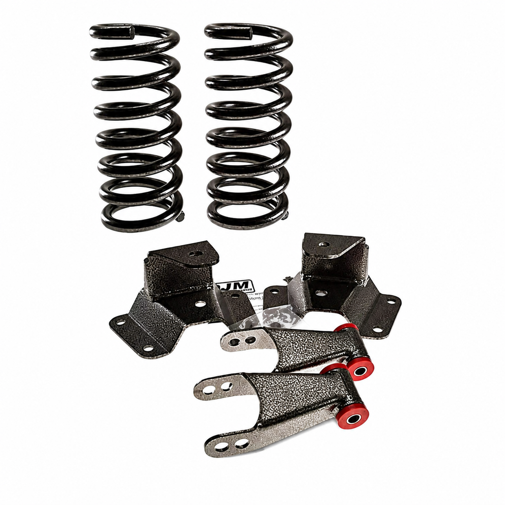 1997 – 2003 Ford F150 2 Inch Front 4 Inch Rear Complete Lowering Kit (Shocks Included) — DJM Suspension DJM3097-2/4
