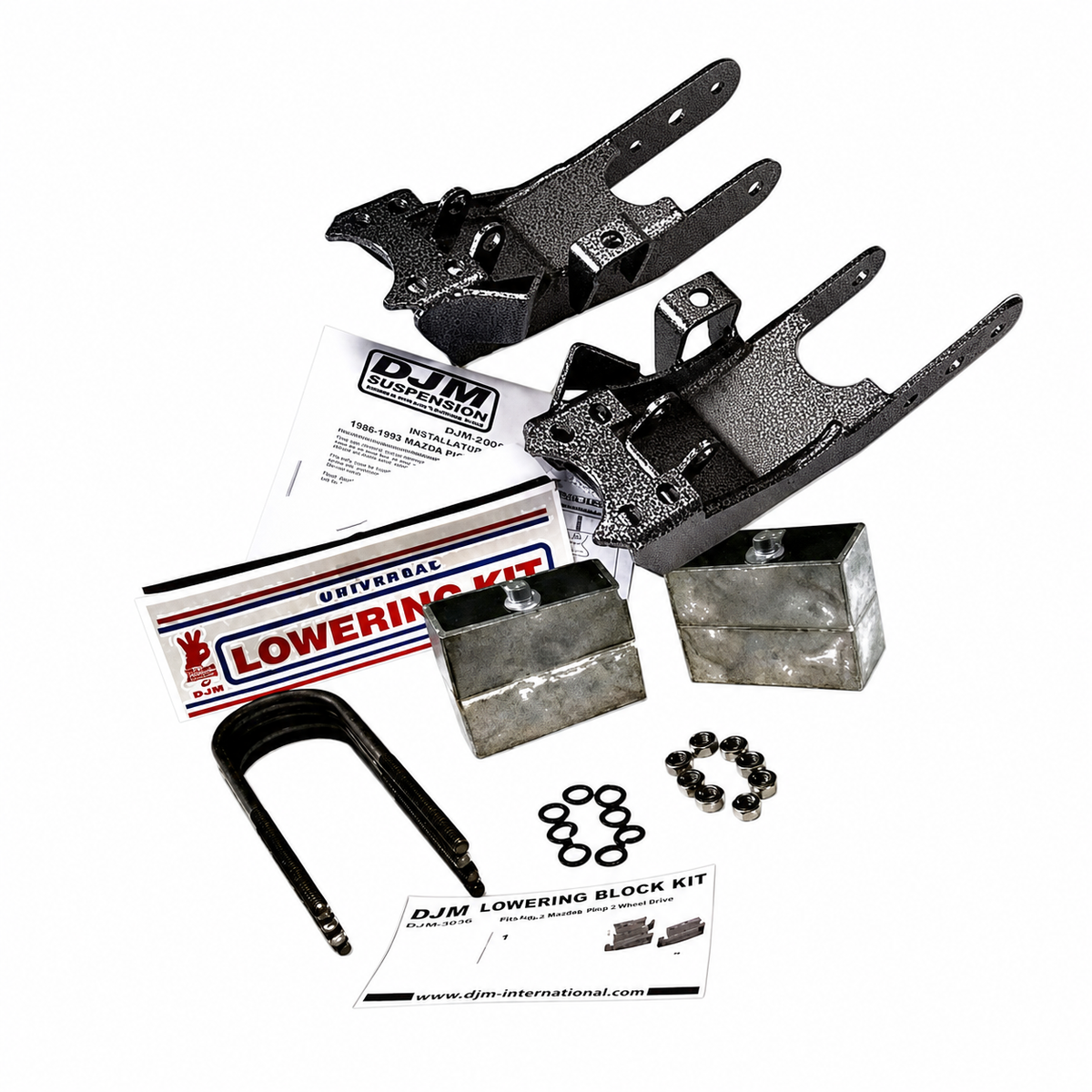 1986 – 1993 Mazda Pick Up 3inch front /4inch rear Lowering Kit (Shocks Included) — DJM Suspension DJM2955-3/4