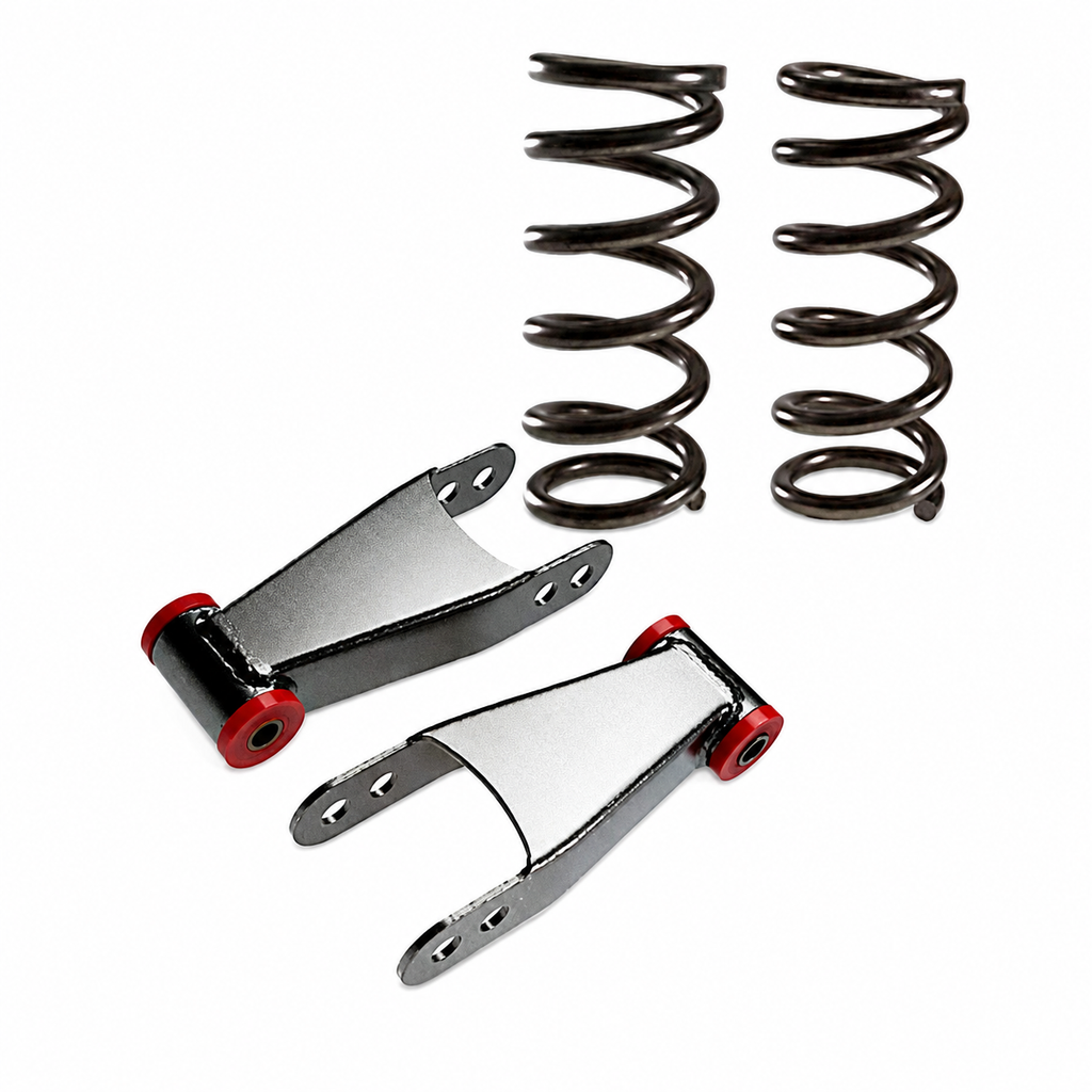 1988-1998 Chevy 1500 2 inch Front / 2 inch Rear Complete Rear Lowering Kit (Shocks Included) — DJM Suspension DJM2351-2/2