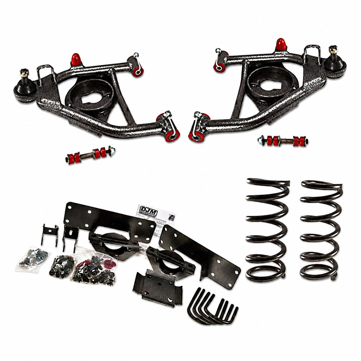 1988-1998 Chevy/GMC C1500 4inch front/6inch rear Lowering Kit (Shocks Included) — DJM Suspension DJM2555-4/6