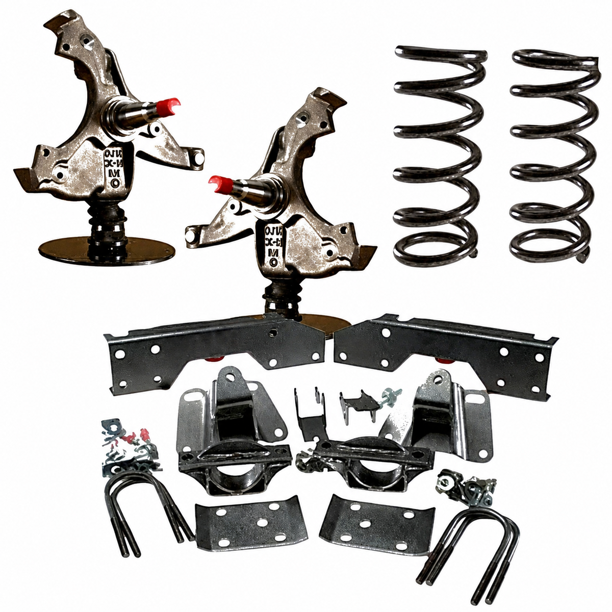 1995-1999 Chevy Tahoe 4 inch Front 4 / 4 inch Rear Complete Lowering Kit (2 Door) (Shocks Included) — DJM Suspension DJM1029-4/4 2dr