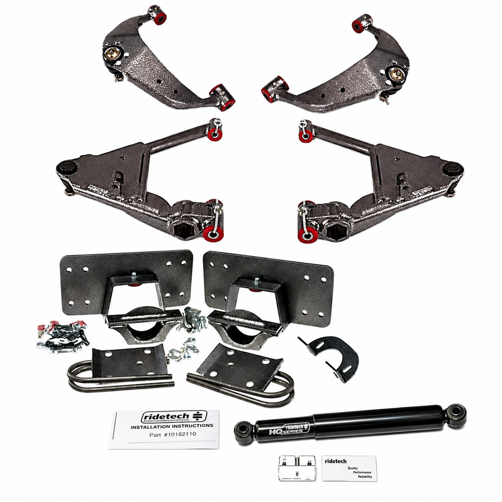 2001-2010 Chevy Silverado/Sierra 1500HD, 2500HD, 3500HD 6″ Front / 8″ Rear Complete Lowering Kit (Shocks Included) — DJM Suspension DJM2699-6/8