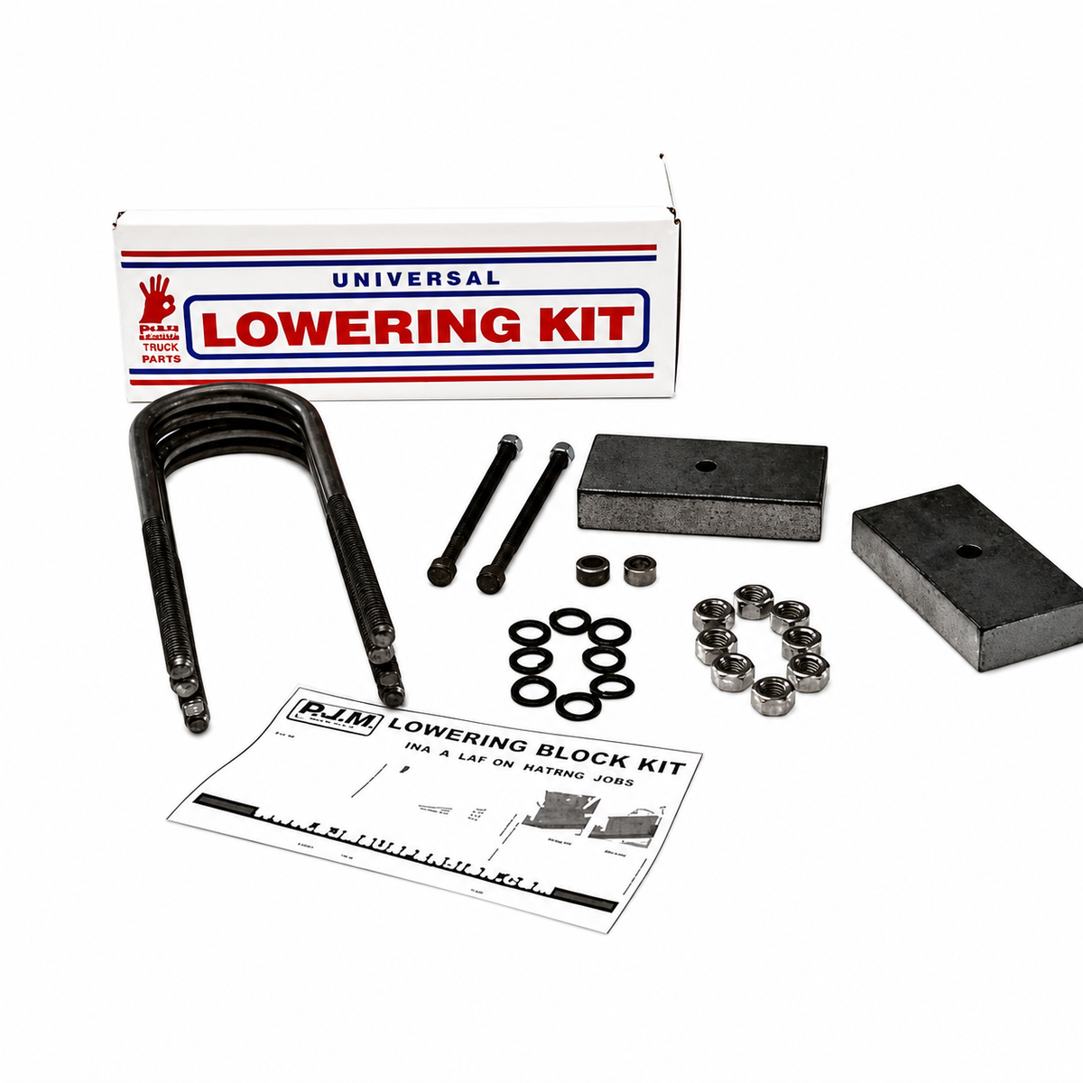 1997 – 2004 Dodge Dakota 1 Inch All steel lowering blocks — DJM Suspension SB2397-1