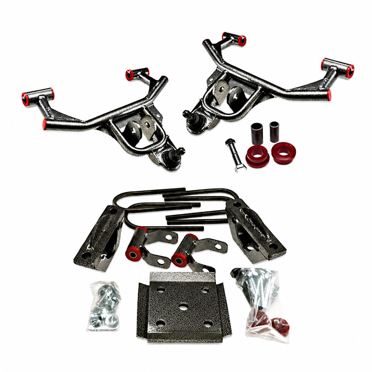 2015-2025 Ford F150 2WD ONLY Complete 3 inch Front / 5 inch Rear Lowering kit (Shocks Included) — DJM Suspension DJM3215-3/6