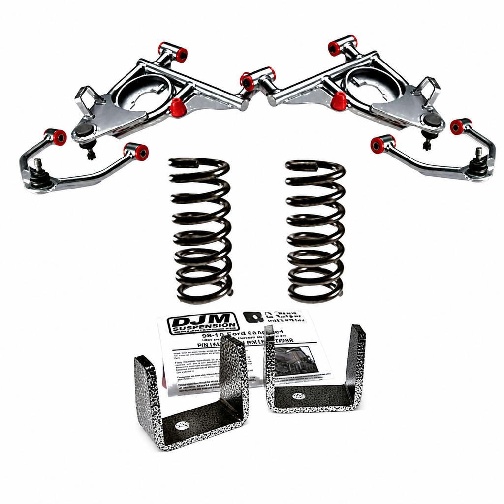 1998-2010 Ford Ranger 4 inch Front / 5 inch Rear Complete Lowering Kit (Shocks Included) — DJM Suspension DJM3098-4/5