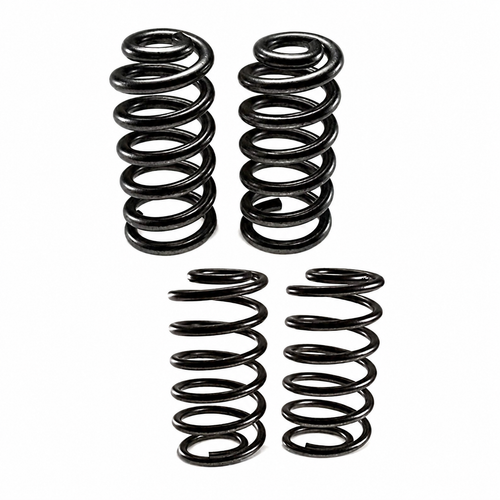 1963-1972 C10 with Coil Spring Rear & Drum Brakes 2 inch Front / 3 inch Rear Complete Lowering Kit (Shocks Included) — DJM Suspension DJM2354-2/3