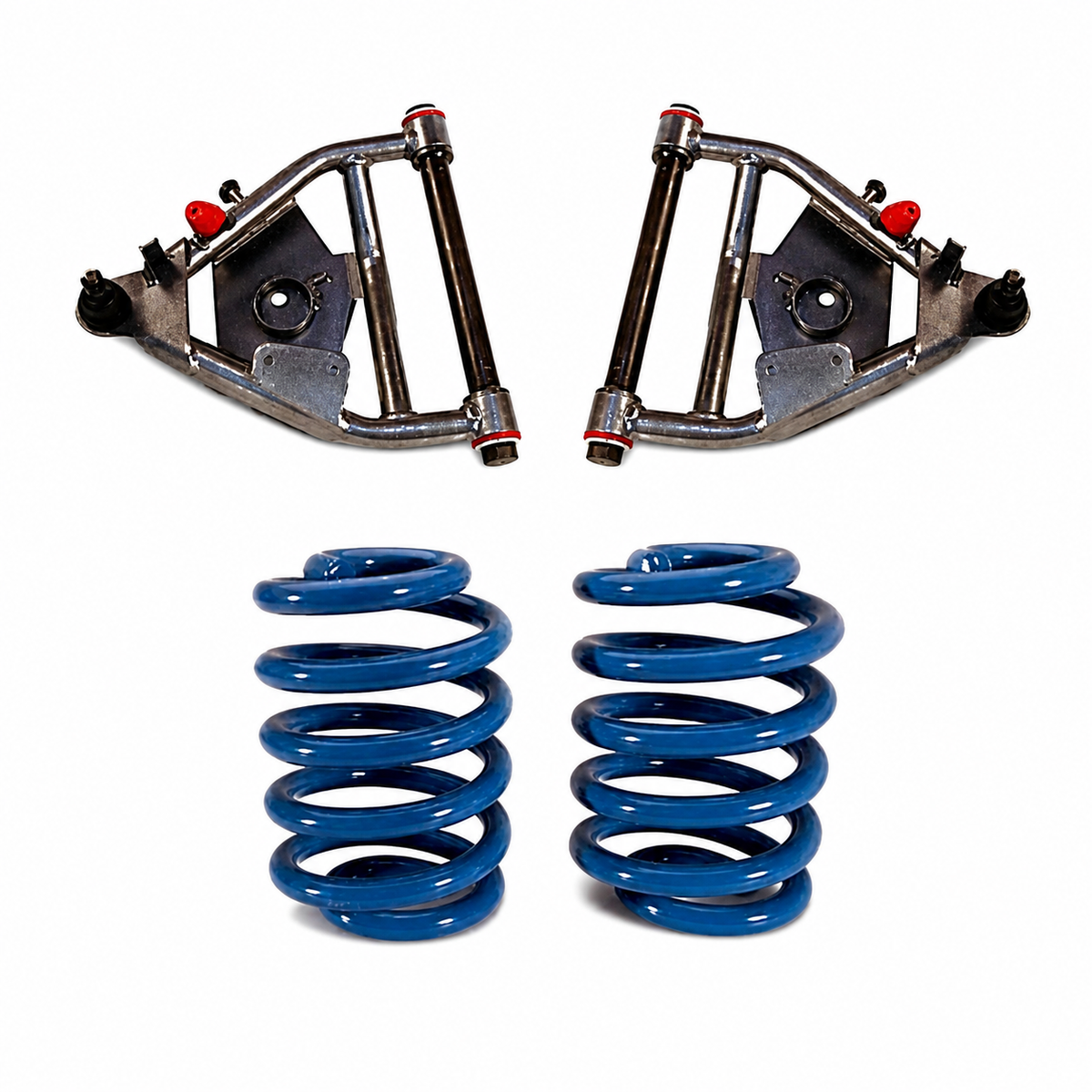 1963-1972 C10 With Coil Spring Rear Drum Brakes 3 Inch Front 4 Inch Rear Complete Lowering Kit Shocks Included 2 — DJM Suspension DJM2355-3/4