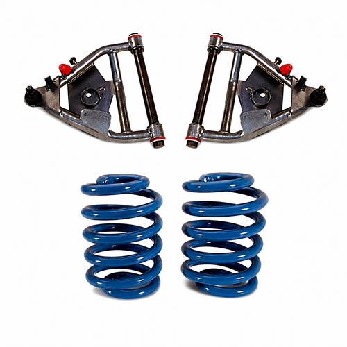 1963-1972 C10 With Coil Spring Rear Drum Brakes 3 Inch Front 4 Inch Rear Complete Lowering Kit Shocks Included 2 — DJM Suspension DJM2355-3/4