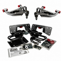 2003-2006 (2007 Classic) Silverado/Sierra Crew Cab Complete 4 inch Front/ 6 inch Rear Lowering Kit (Shocks Included) — DJM Suspension DJM2999-4/6