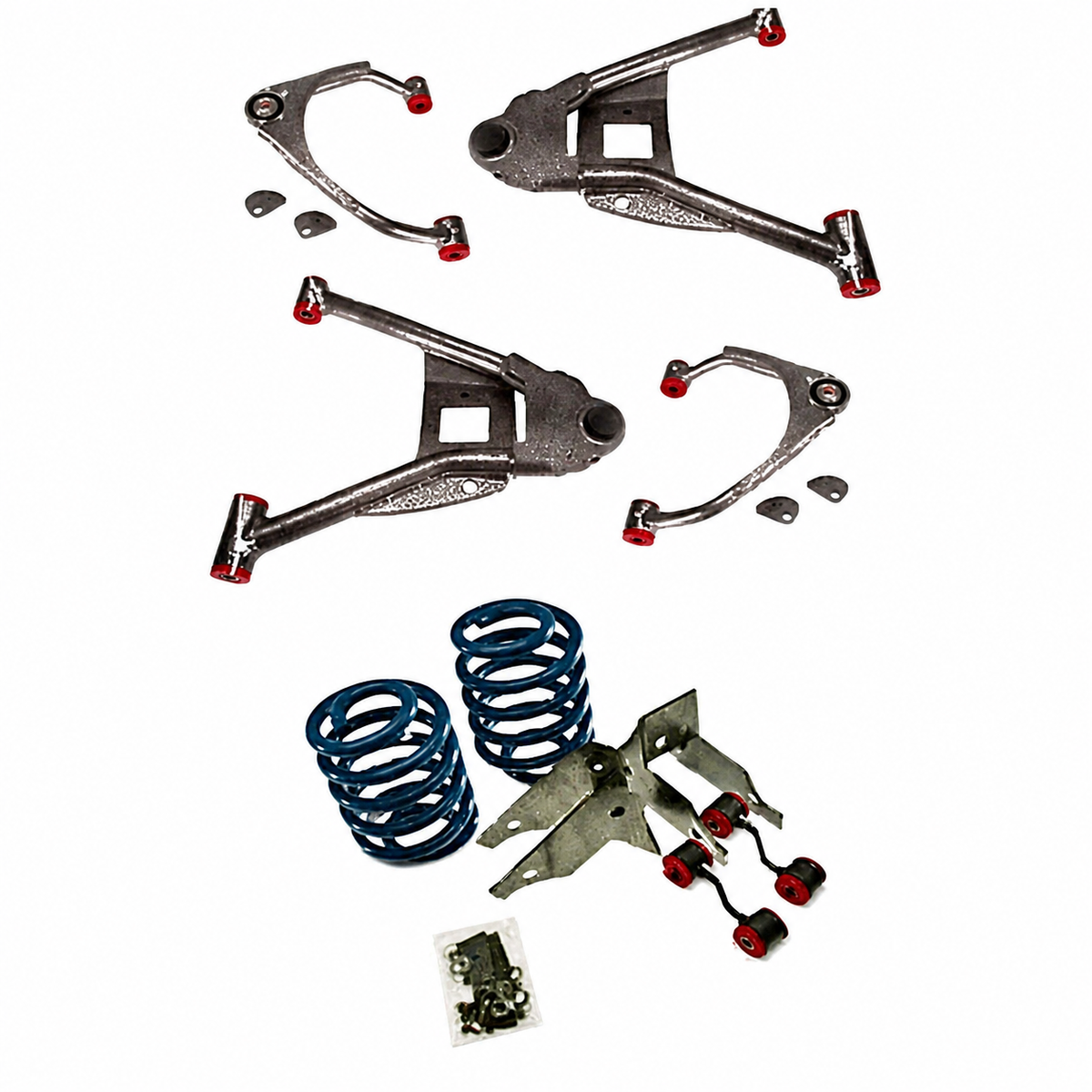 2015-2018 Tahoe/Suburban with Aluminum Steering Knuckle Complete 3inch front/ 4inch Rear Lowering Kit (Shocks Included) — DJM Suspension DJM2015-3/4