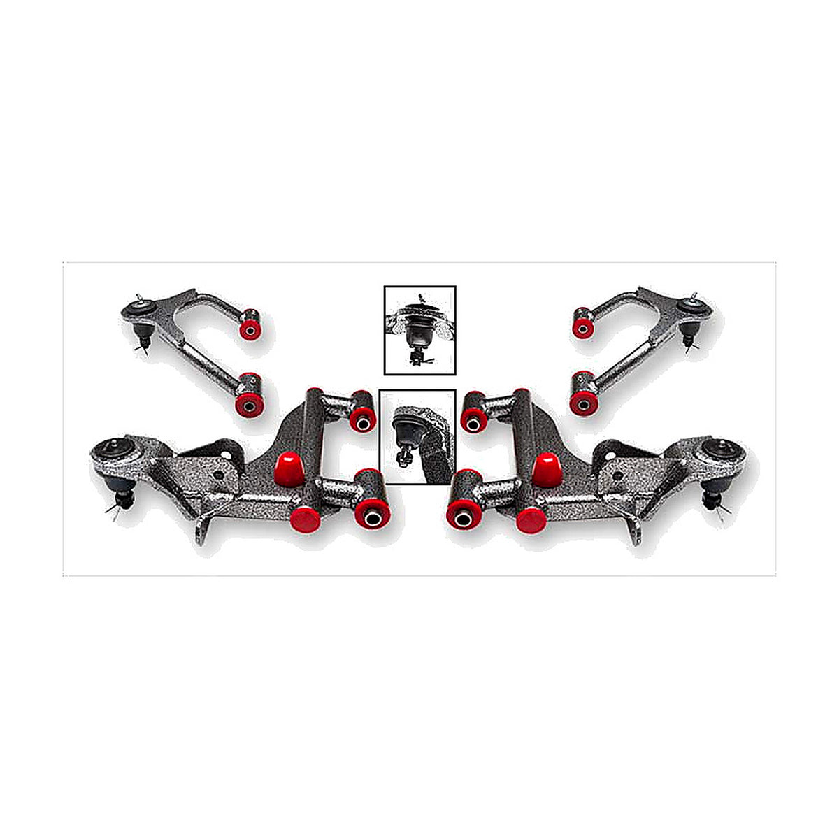 2005 – 2014 Toyota Tacoma Complete 3 Inch Upper & Lower Control Arms — DJM Suspension CA2816-3