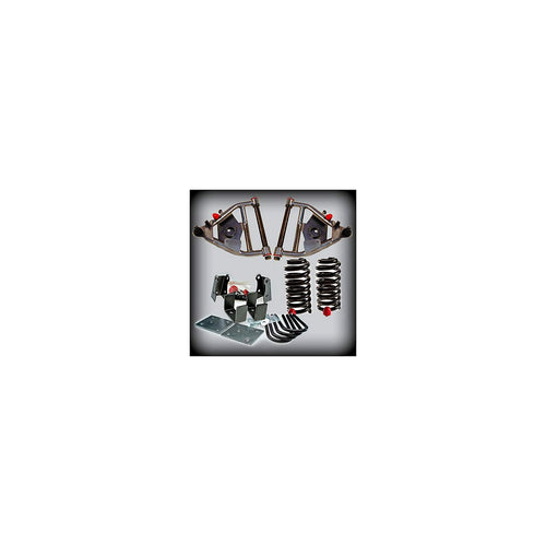 1968-1972 C-10 Complete Lowering Kit 5 inch front / 5 inch rear (2.25″ wide leaf springs & front drum brakes) (Shocks Included) — DJM Suspension DJM1055-5/5