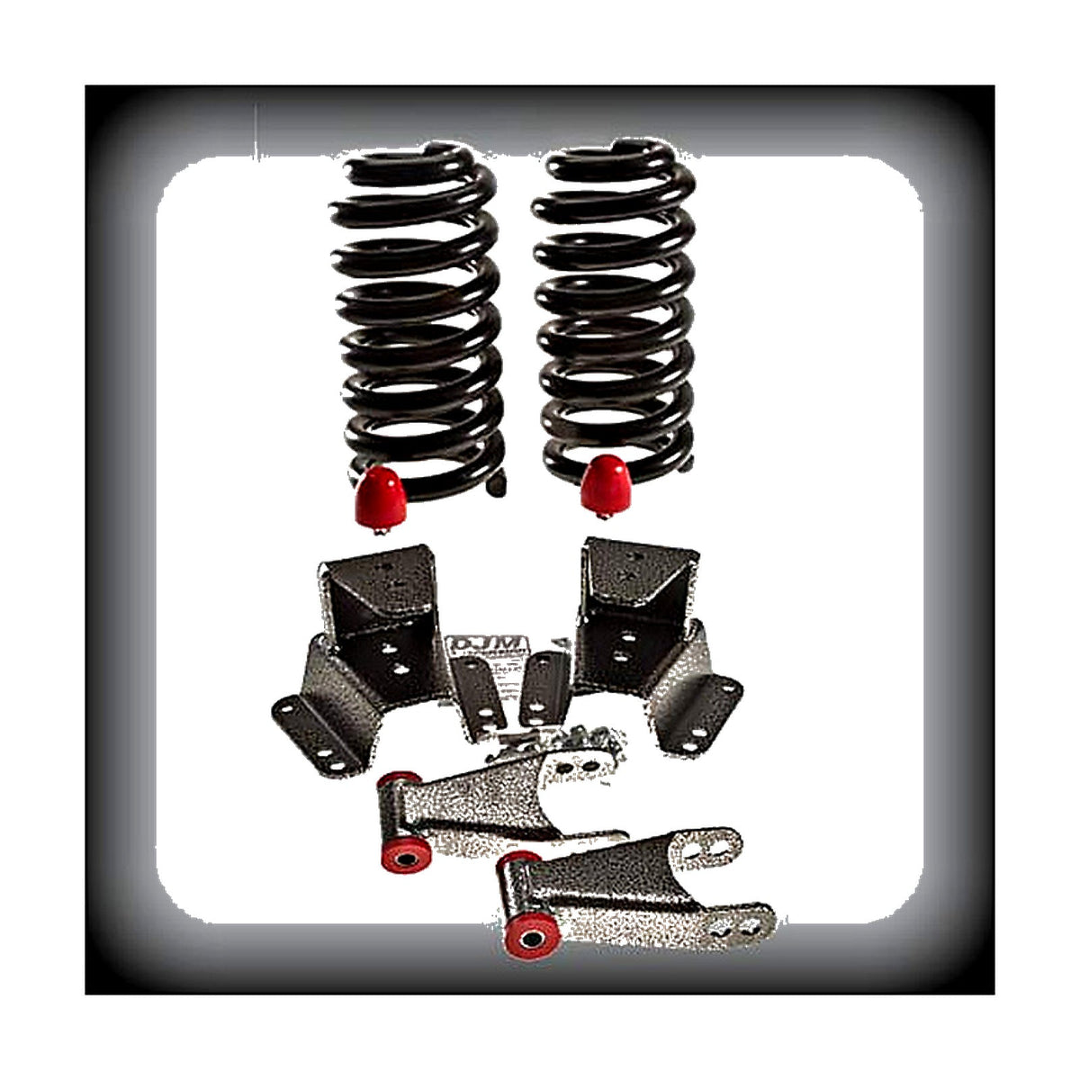 1973-1987 C10 3 inch Front / 4 inch Rear Complete Lowering Kit (Coil Springs) (Shocks Included) — DJM Suspension DJM1120-3/4