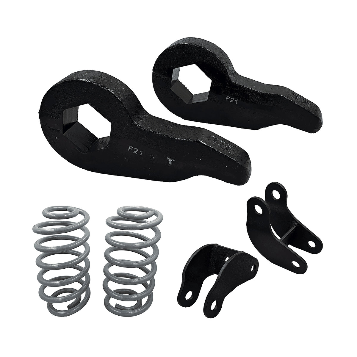 2000-2006 Suburban & Avalanche Tahoe 2WD / 4WD 2 inch Front / 3 inch Rear Lowering Kit (Torsion Key) (Shocks Included) — DJM Suspension DJM2000-2/3