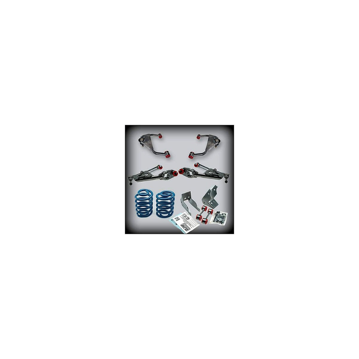 2001 – 2006 Avalanche/Suburban 3 inch front/ 5inch Rear Lowering Kit with Upper Control Arms (Shocks Included) — DJM Suspension DJM2000-3/5+