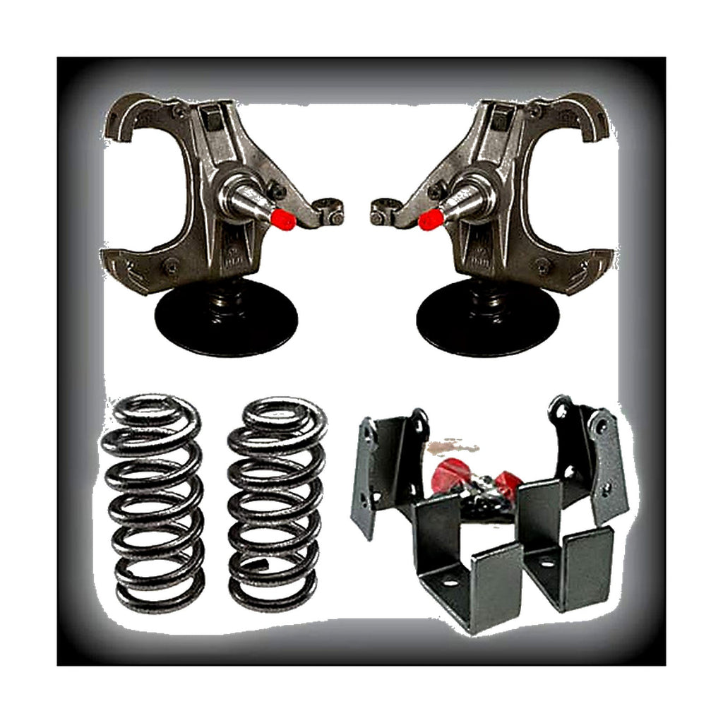 1973-1987 C10 5 inch Front / 5 inch Rear Lowering Kit (1 inch Rotor) (Shocks Included) — DJM Suspension DJM2045L-5/5 (1″rotor)