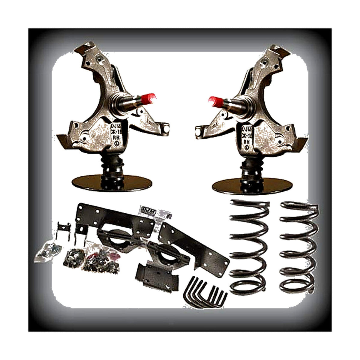 1988-1991 C1500 Single Cab 4 inch Front 6 inch Rear Lowering Kit (Shocks Included) — DJM Suspension DJM2055-4/6