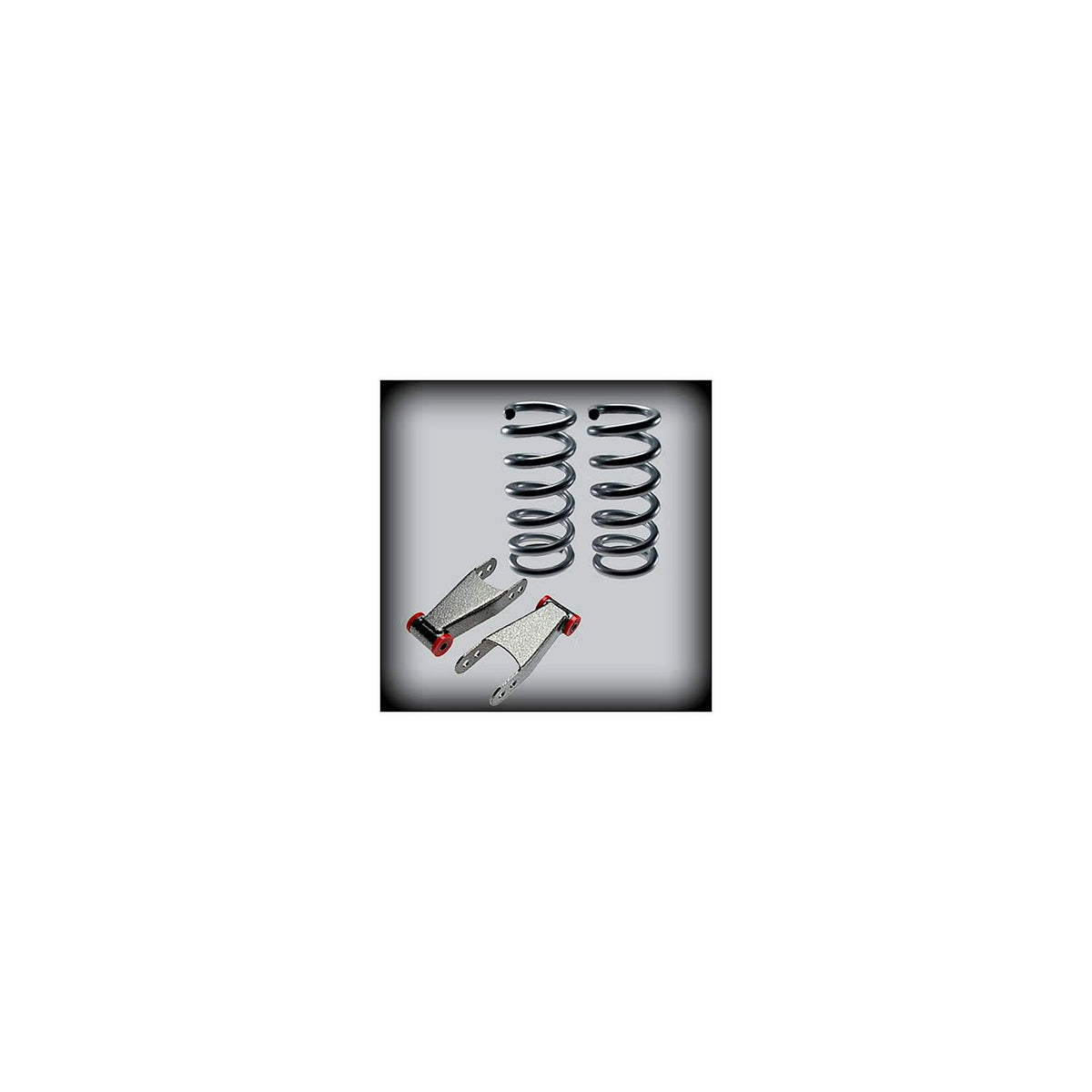 2003-2006 (2007 Classic) Silverado/Sierra Crew Cab Complete 2 inch Front / 2 inch Rear Lowering Kit (Shocks Included) — DJM Suspension DJM2099-2/2