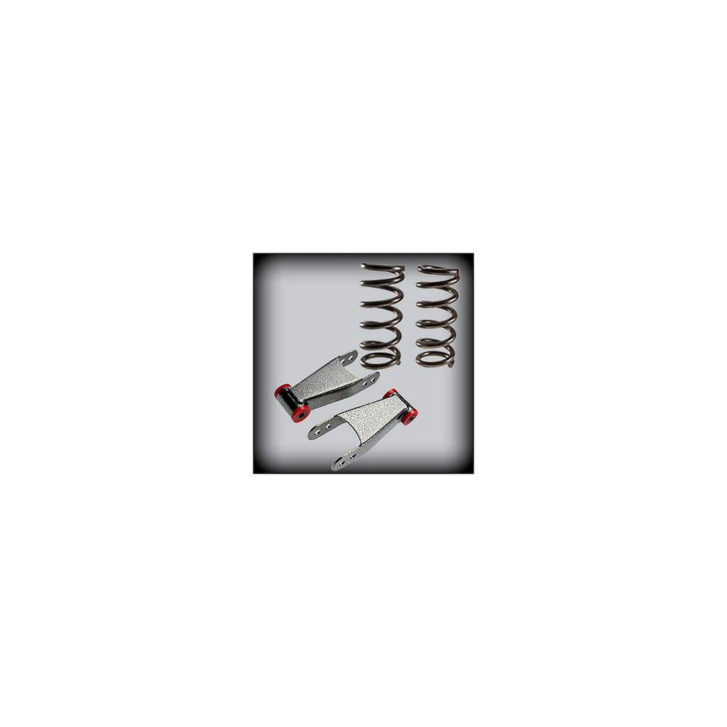 1988-1998 Chevy 1500 2 inch Front / 2 inch Rear Complete Rear Lowering Kit (Shocks Included) — DJM Suspension DJM2351-2/2