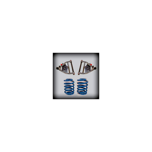 1963-1972 C10 With Coil Spring Rear Drum Brakes 3 Inch Front 4 Inch Rear Complete Lowering Kit Shocks Included 2 — DJM Suspension DJM2355-3/4