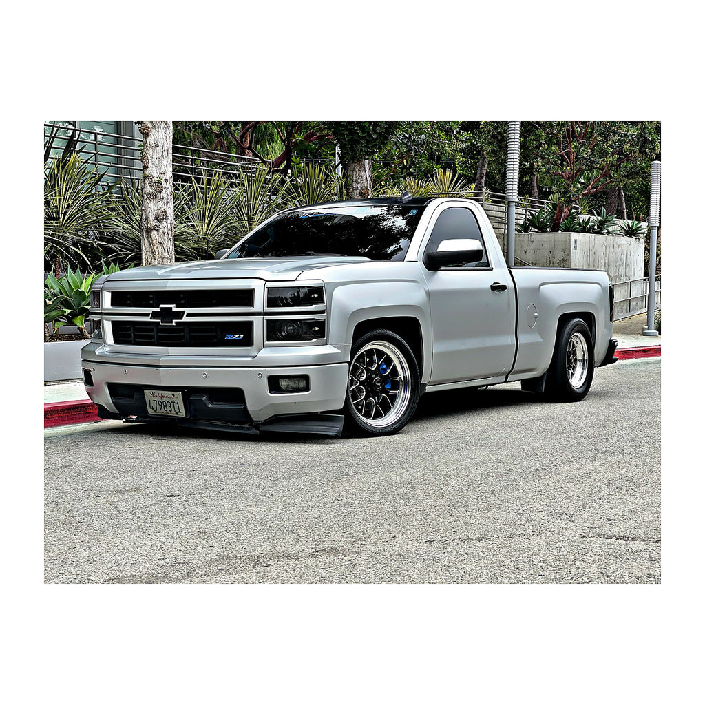 2007-2015 Silverado 4 inch Front / 7 inch Rear Complete Lowering Kit (Cast Iron Steering Knuckles) (Shocks Included) — DJM Suspension DJM2507-4/7