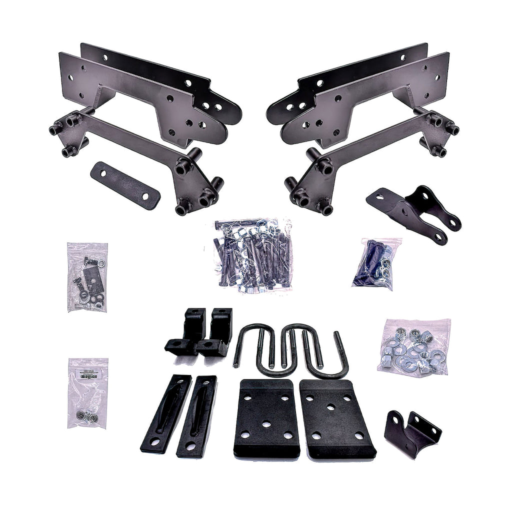 2019 – 2025 Chevy Silverado / Sierra Complete 3 inch Front / 6 inch Rear Lowering Kit (Shocks Included) — DJM Suspension DJM2519-3/6