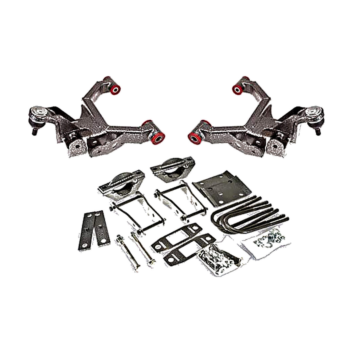 2007–2014 Toyota Tundra 3 inch Front / 5 inch Rear Complete Lowering Kit-with Ball Joints Installed (Shocks Included) — DJM Suspension DJM2818-3/5