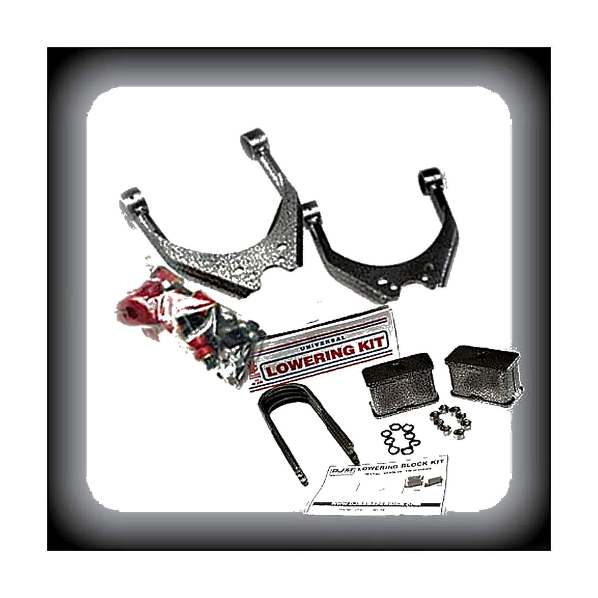 1995-2004 Toyota Tacoma Complete 3 inch Front / 3 inch Rear Lowering Kit with Steel Blocks — DJM Suspension DJM2896-3/3