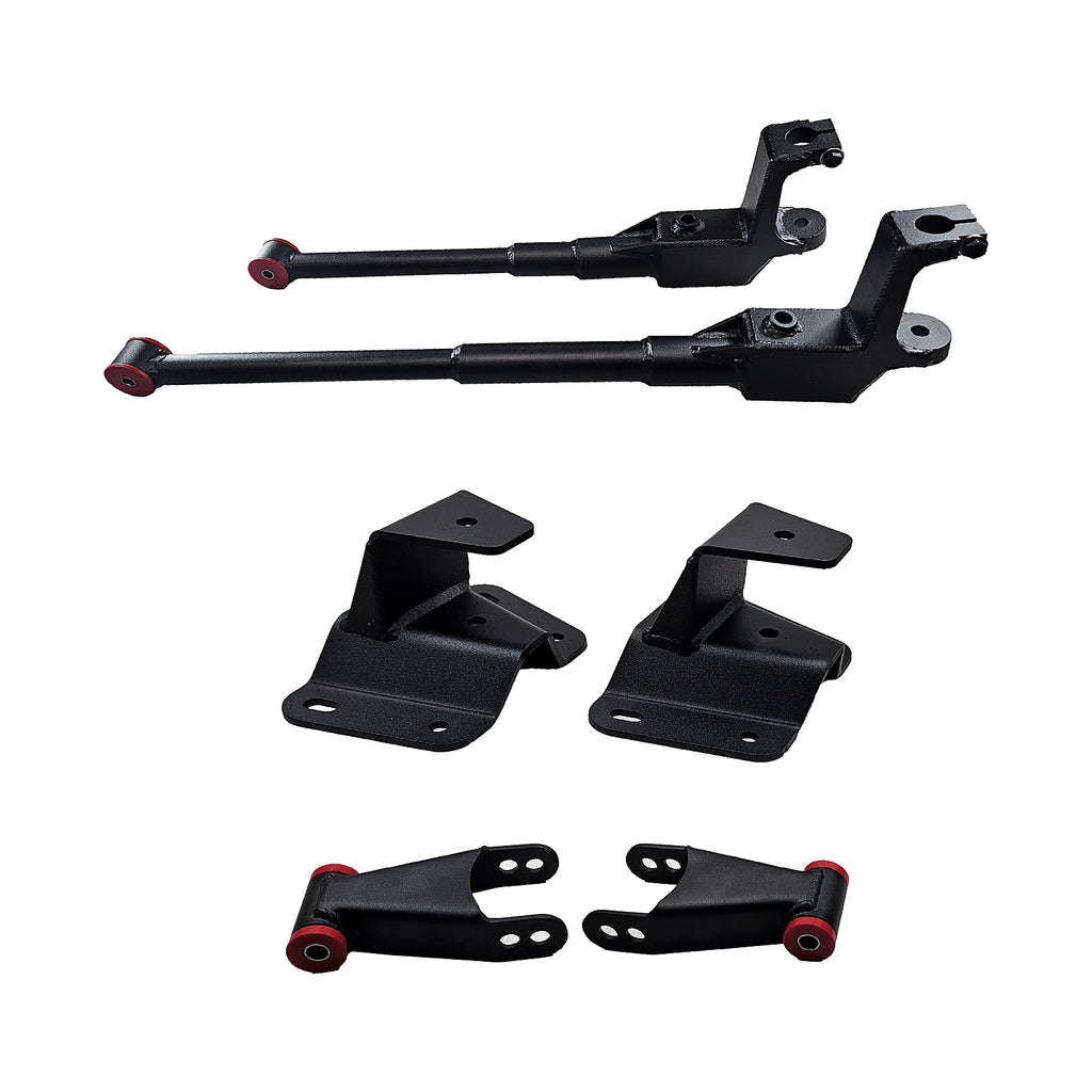 1987-1996 Ford F150 3 inch Front / 4 inch Rear Complete Lowering Kit (Shocks Included) — DJM Suspension DJM3000-3/4