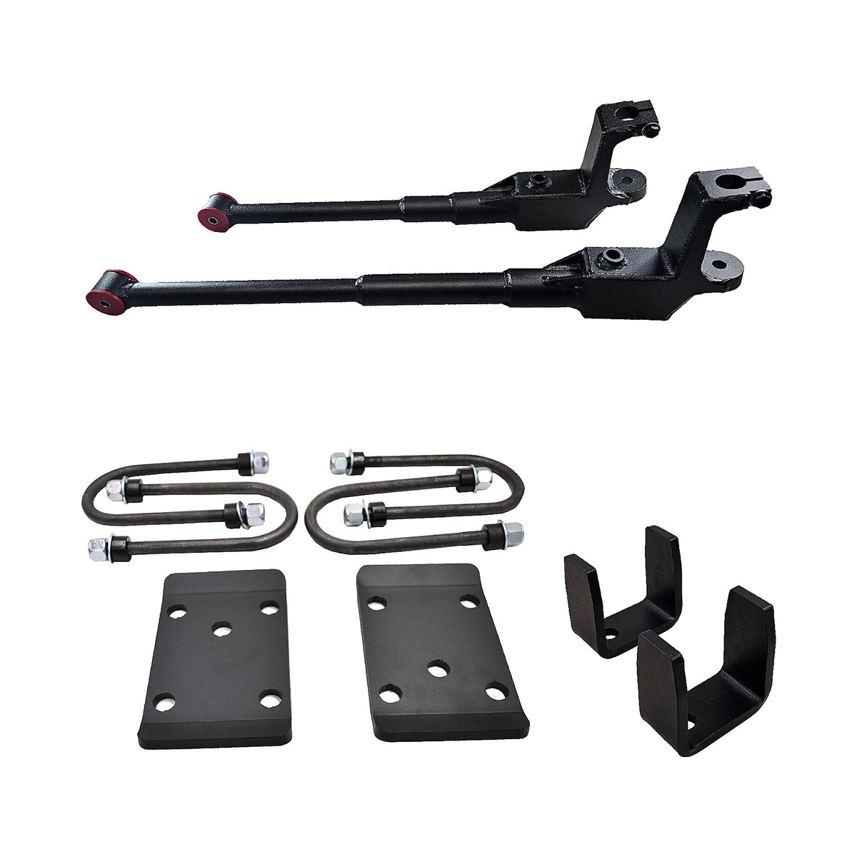 1987-1996 Ford F150 3 inch front/5 inch rear Complete Lowering Kit (U-Bolts, Spring Plates and Shocks Included) — DJM Suspension DJM3000-3/5LTD