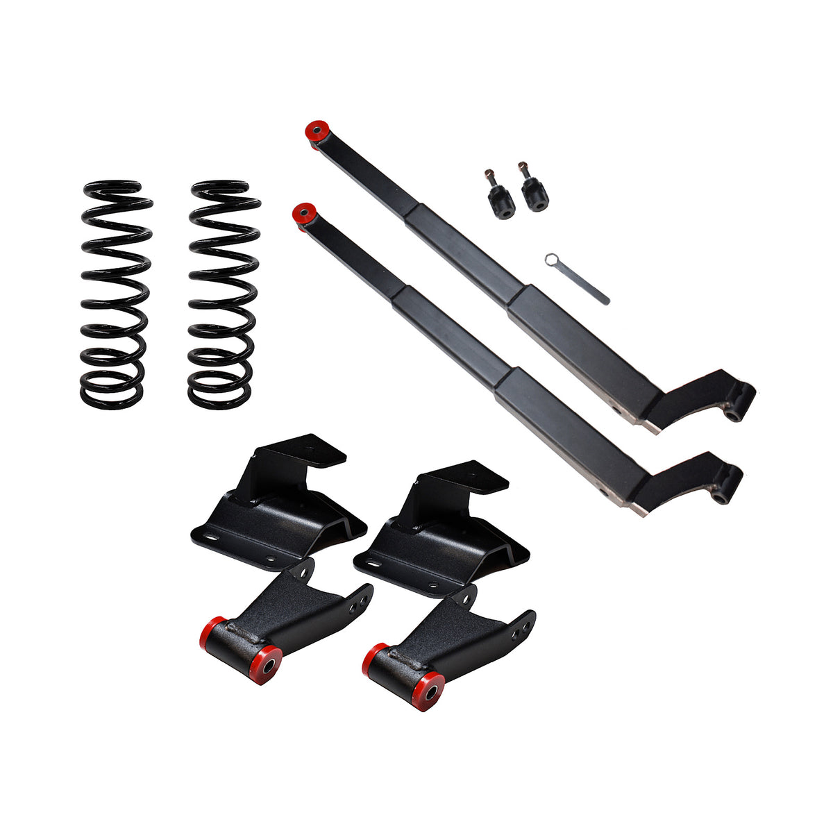 1965-1972 Ford F100 3 inch Front / 4 inch Rear Complete Lowering Kit (with springs) — DJM Suspension DJM3004-3/4S