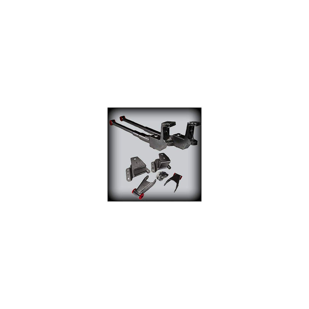 1987 – 1998 Ford F-350/250 3 Inch Front 4 Inch Rear Complete Lowering Kit (Shocks Included) — DJM Suspension DJM3005-3/4