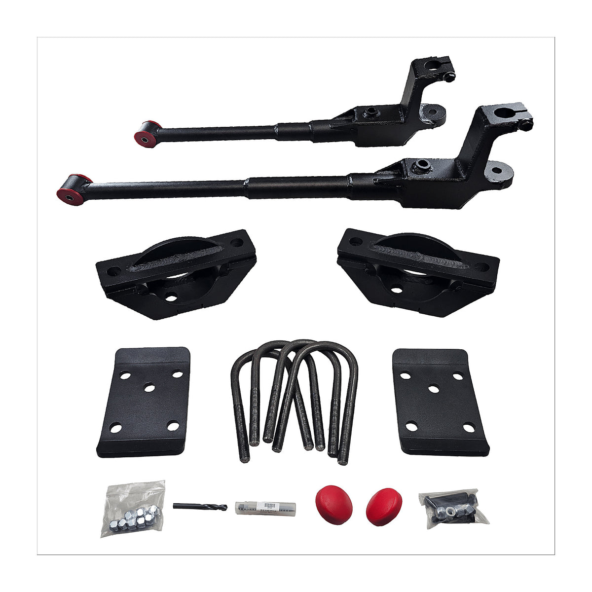 1983-1986 Ford F150 3 inch Front / 5 inch Rear Complete Lowering Kit with Fully Adjustable Pinion Angle — DJM Suspension DJM3100-3/5